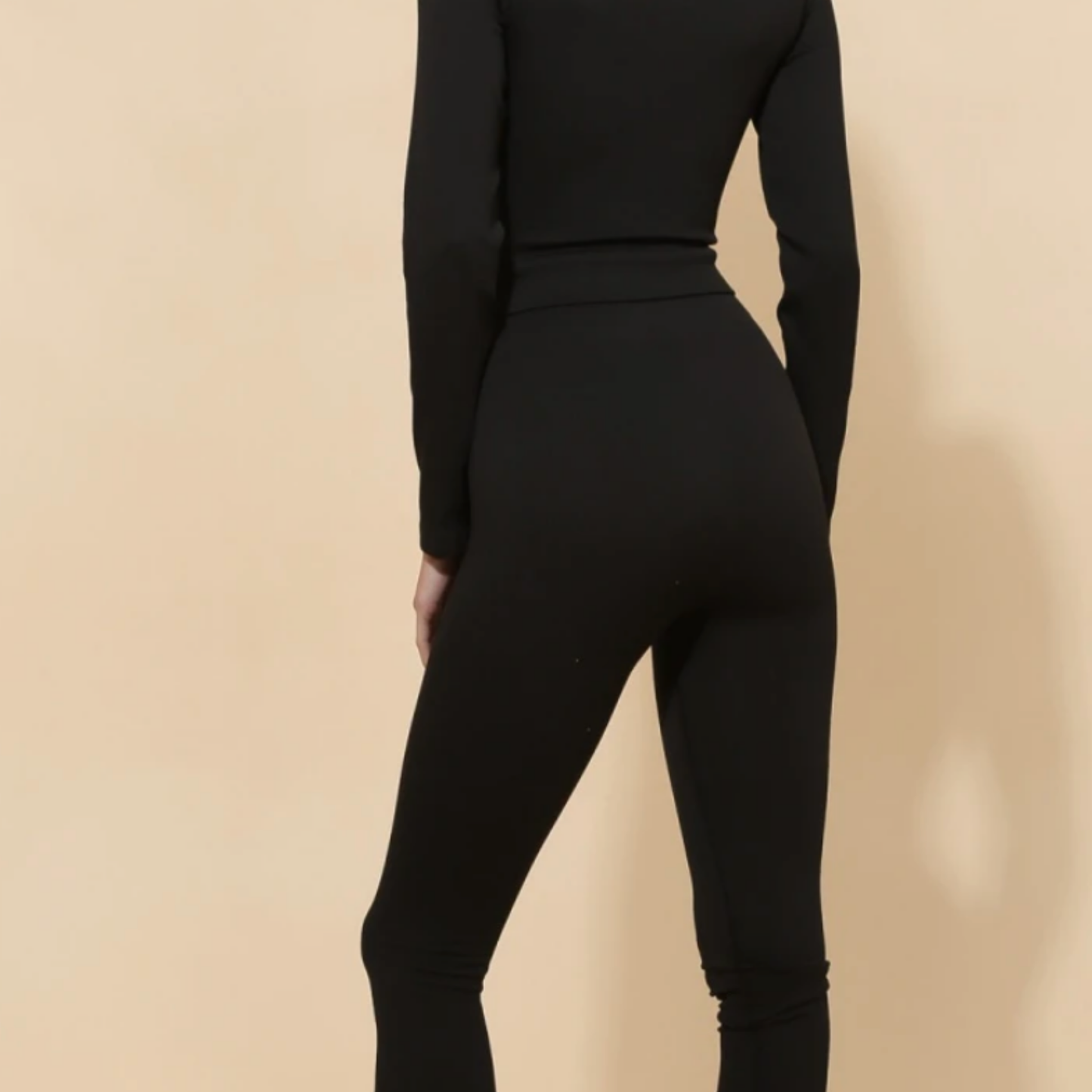 The Sol Set — 3-Piece Activewear Set - Black