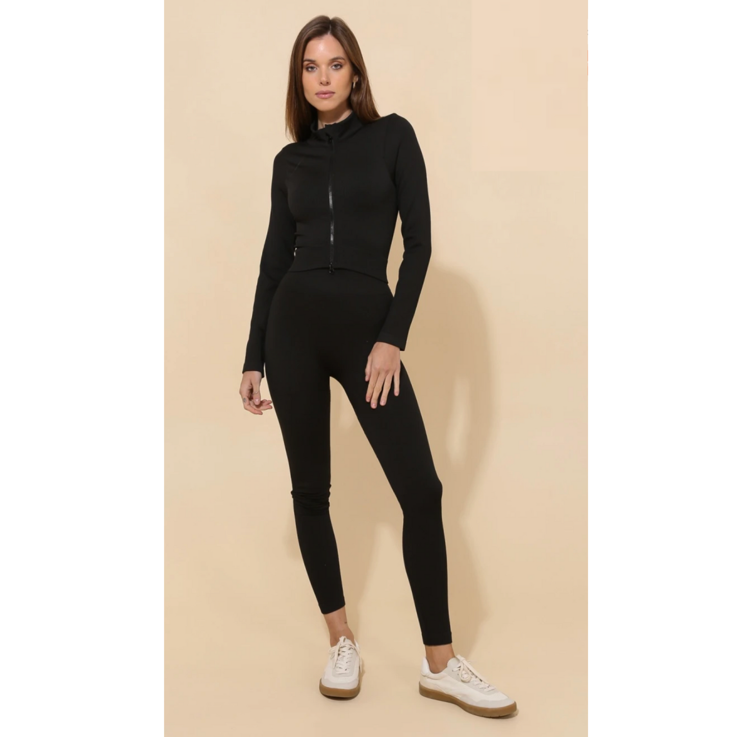 The Sol Set — 3-Piece Activewear Set - Black
