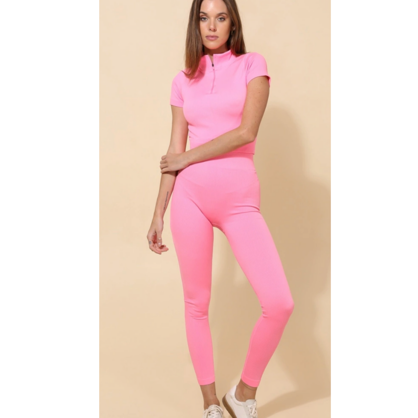The Pulse Pair — 2-Piece Activewear Set - Bubblegum Pink